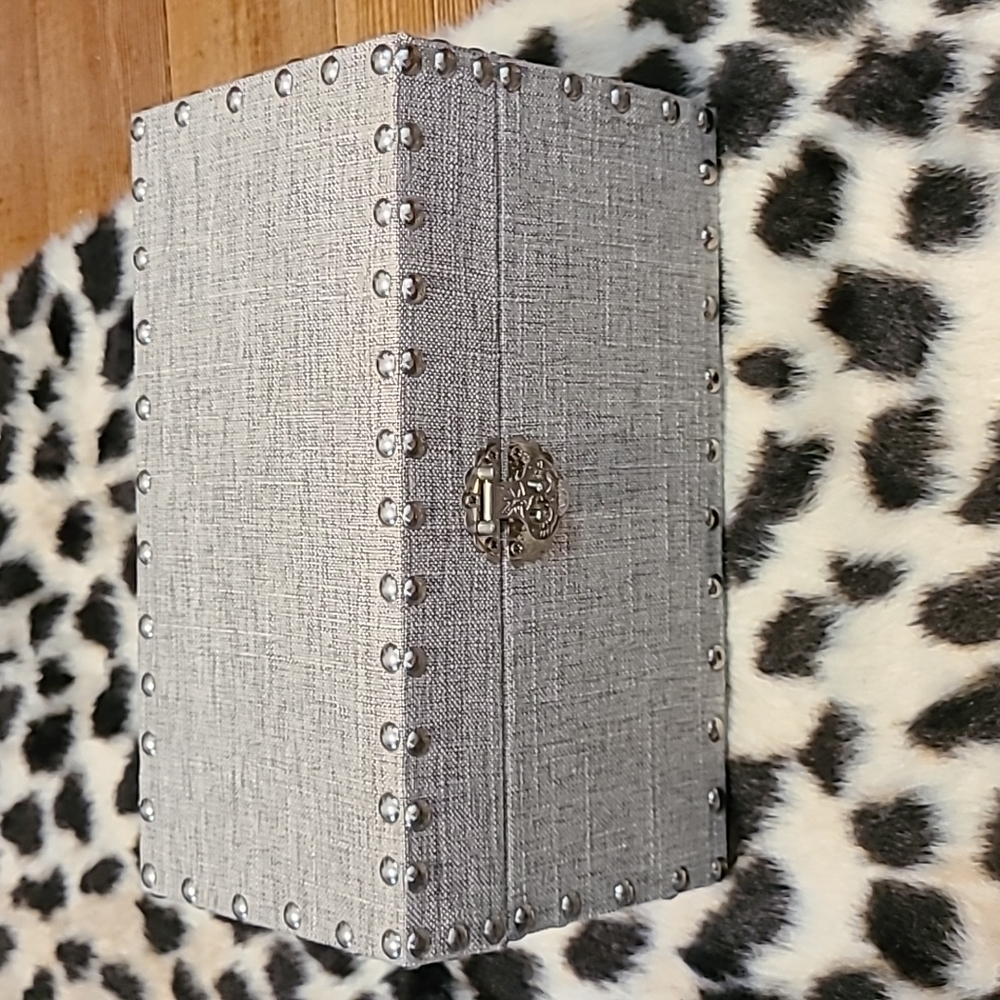 Grey Linen Chest